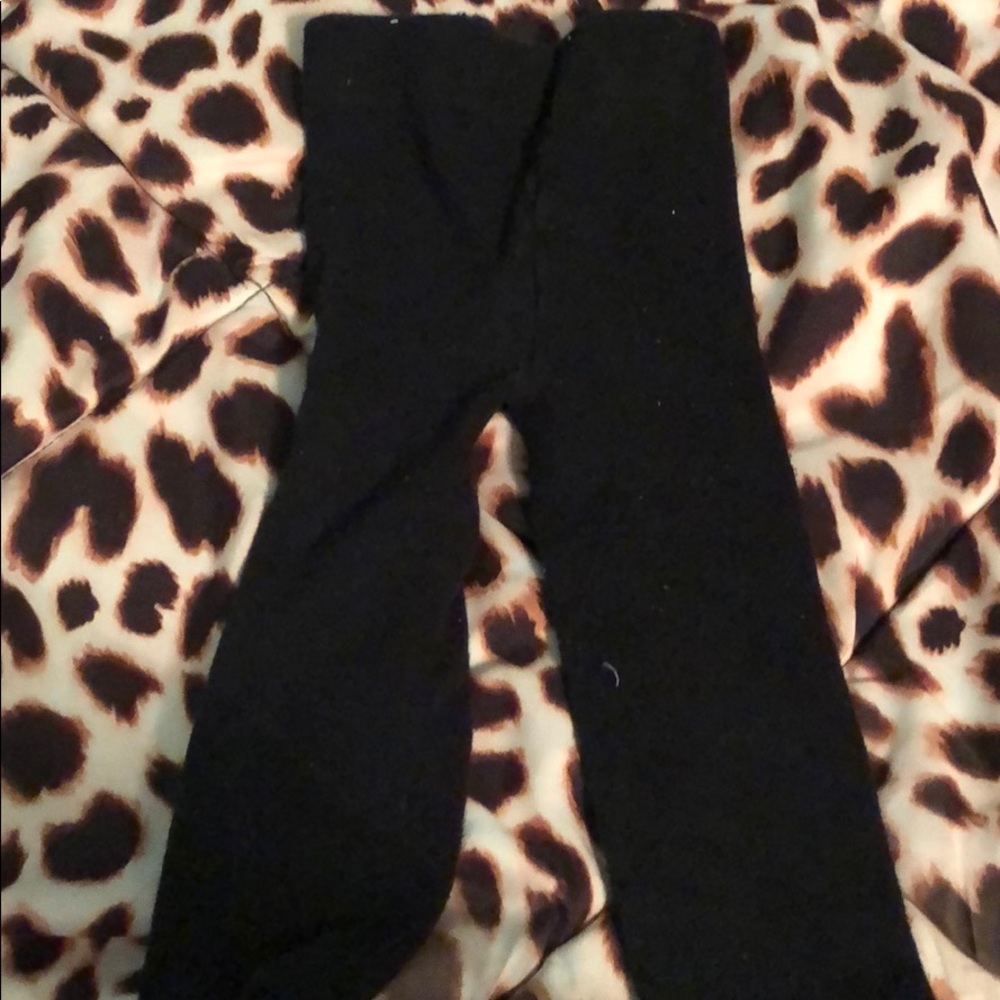Plain black stockings